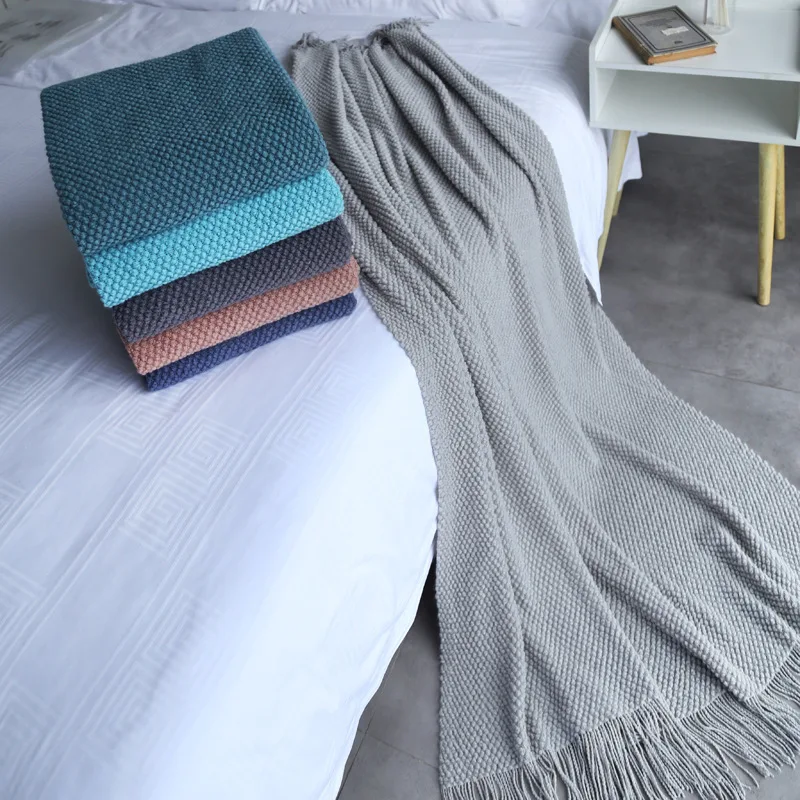 Newly Arrived Knitted Blanket Warm 125*150cm Solid Blanket Bed Sofa Office Leisure Nap Cover Blanket Air Conditioning Shawl
Newly Arrived Knitted Blanket Warm 125*150cm Solid Blanket Bed Sofa Office Leisure Nap Cover Blanket Air Conditioning Shawl