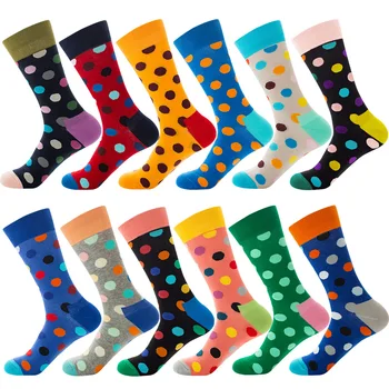 Happy Socks Men Hip Hop Circle Point 12 Color Male Socks High Quality Autumn women colorful Socks street style Calcetines Hombre 
Happy Socks Men Hip Hop Circle Point 12 Color Male Socks High Quality Autumn women colorful Socks street style Calcetines Hombre