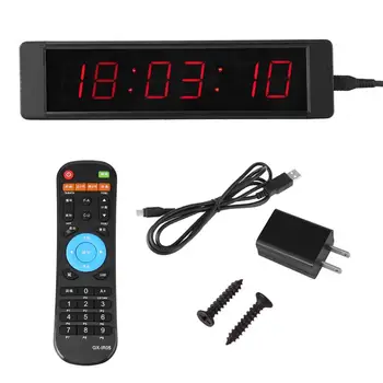 Training Timer LED Display Electronic Clock Stopwatch Interval Timer Prescise Wall Clock with Remote for Gym Fitness Training
Training Timer LED Display Electronic Clock Stopwatch Interval Timer Prescise Wall Clock with Remote for Gym Fitness Training