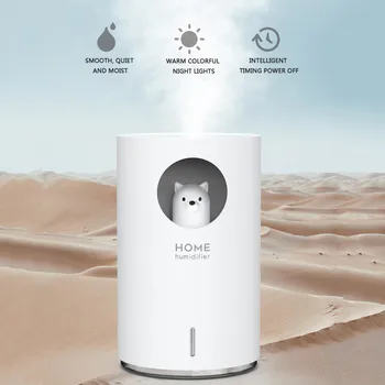 ELOOLE 700ml USB Ultrasonic Air Humidifier LED Night Light Lovely Bear Moon Aroma Essential Oil Diffuser Home Car Humidification
ELOOLE 700ml USB Ultrasonic Air Humidifier LED Night Light Lovely Bear Moon Aroma Essential Oil Diffuser Home Car Humidification