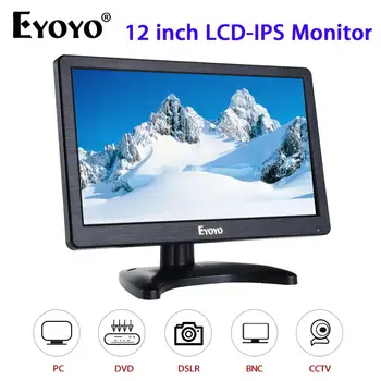 Eyoyo 12" 1920x1080 FHD IPS LCD Security Screen TV Computer PC Monitor With HDMI VGA BNC USB Display for Camera DVD CCTV DVR
Eyoyo 12" 1920x1080 FHD IPS LCD Security Screen TV Computer PC Monitor With HDMI VGA BNC USB Display for Camera DVD CCTV DVR