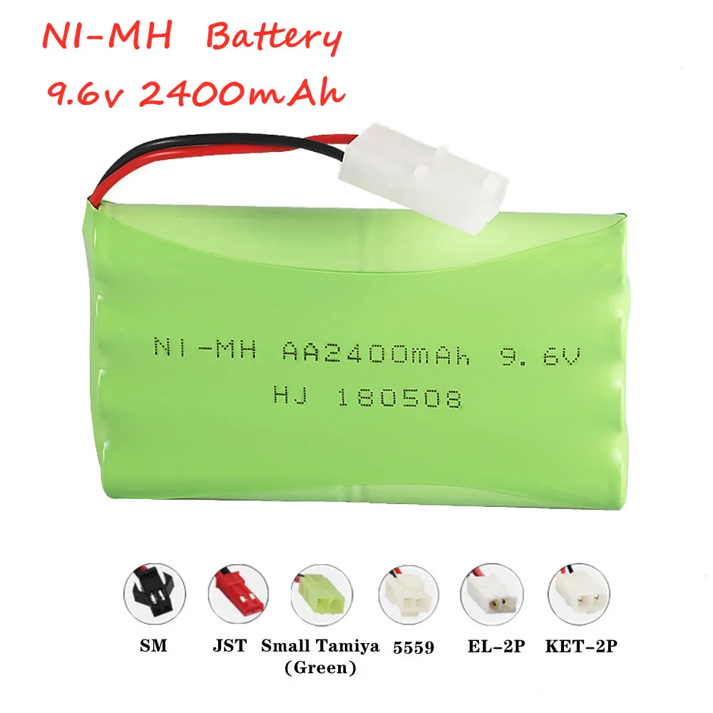 

9.6v 2400mah Ni-MH Battery For Rc toy Car Tanks Trains Robot Boat Gun Ni-MH AA 700mah 9.6v Rechargeable Battery 1PC/Lot