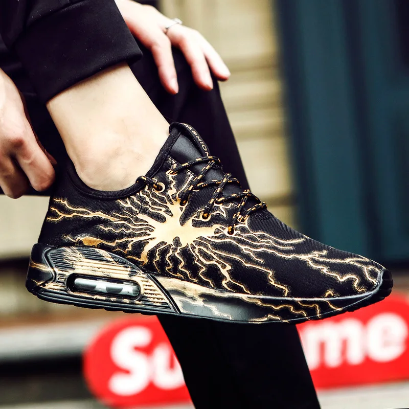 Autumn Breathable Athletic Shoes Mesh Shock Absorption Air Cushion Running Shoes Trend Casual Sneakers lightning men Shoes
Autumn Breathable Athletic Shoes Mesh Shock Absorption Air Cushion Running Shoes Trend Casual Sneakers lightning men Shoes