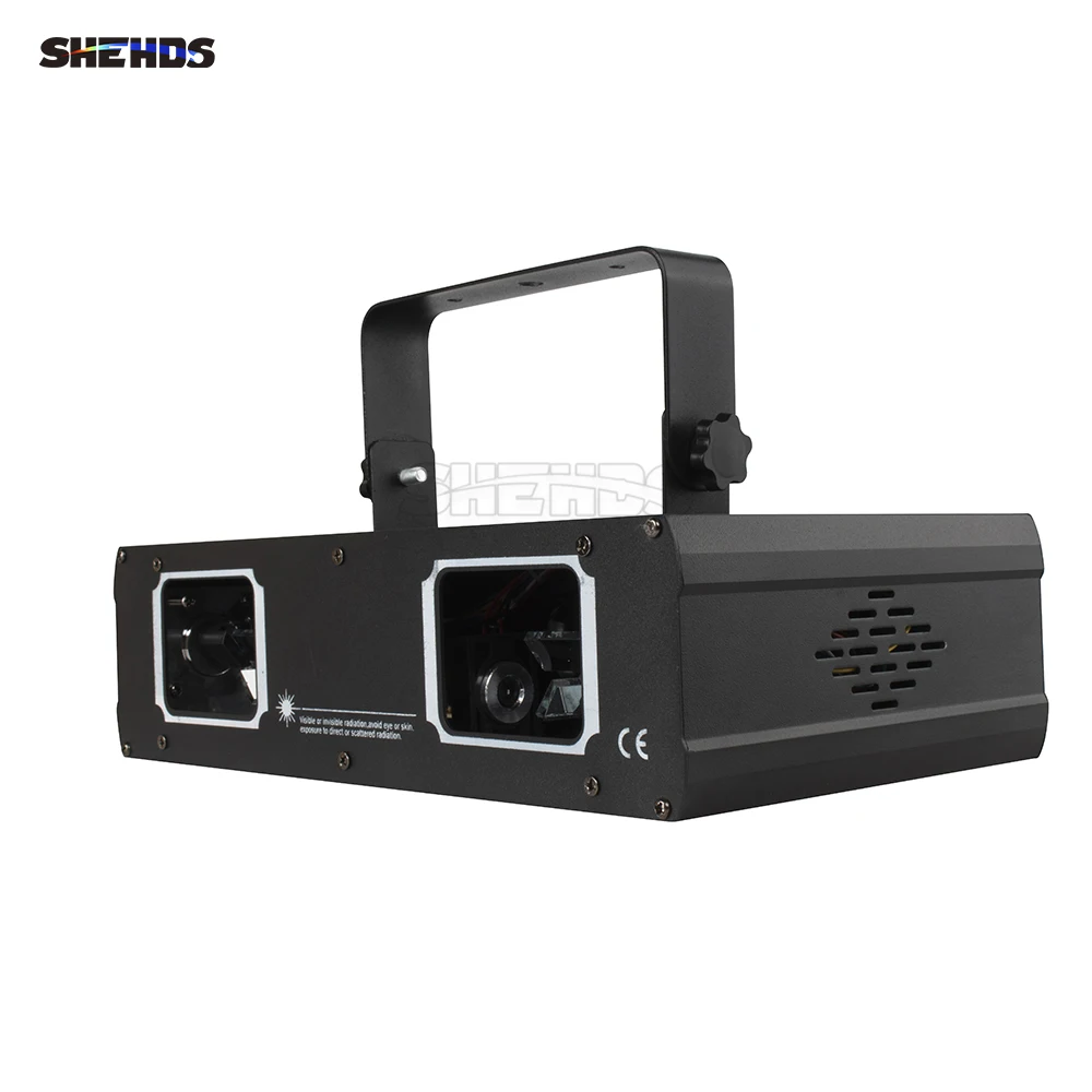 Лазерная лампа с двумя головками DMX512 сценический эффект отверстиями для диджея