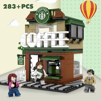 283+PCS City Street View Series Coffee Shop Building Blocks Simulated Scene Creative Toys DIY Architecture House Bricks Set
283+PCS City Street View Series Coffee Shop Building Blocks Simulated Scene Creative Toys DIY Architecture House Bricks Set