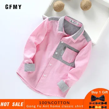 GFMY 2020 summer 100% Oxford Textile Cotton Full Sleeve Splice Metal Zipper boys Shirt 3T-12T Kid Casual School Clothes 9033
GFMY 2020 summer 100% Oxford Textile Cotton Full Sleeve Splice Metal Zipper boys Shirt 3T-12T Kid Casual School Clothes 9033