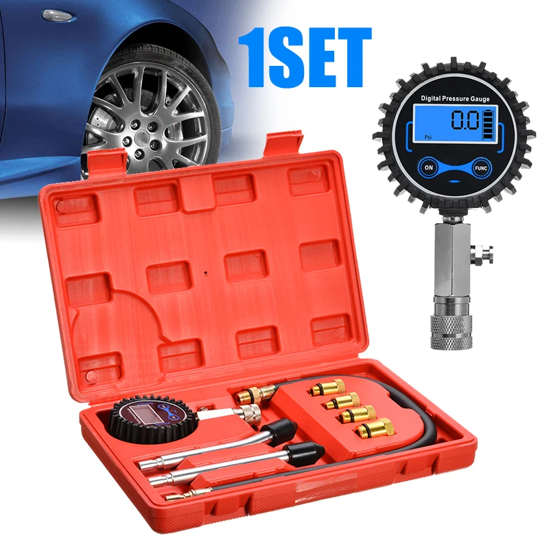1 Set Car Motorcycle Digital Gas Engine Cylinder Compression Tester Pressure Gauge Tool Kit with M10 M12 M14 M18 Adapter
1 Set Car Motorcycle Digital Gas Engine Cylinder Compression Tester Pressure Gauge Tool Kit with M10 M12 M14 M18 Adapter