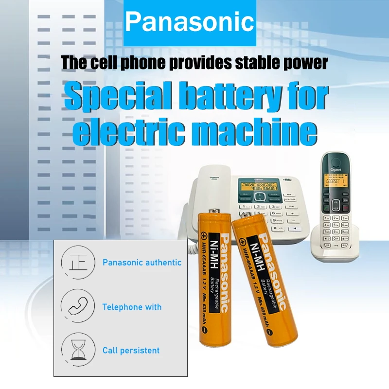 Аккумуляторы Panasonic Ni MH 1 2 в 630 мАч шт./лот|Перезаряжаемые батареи| |