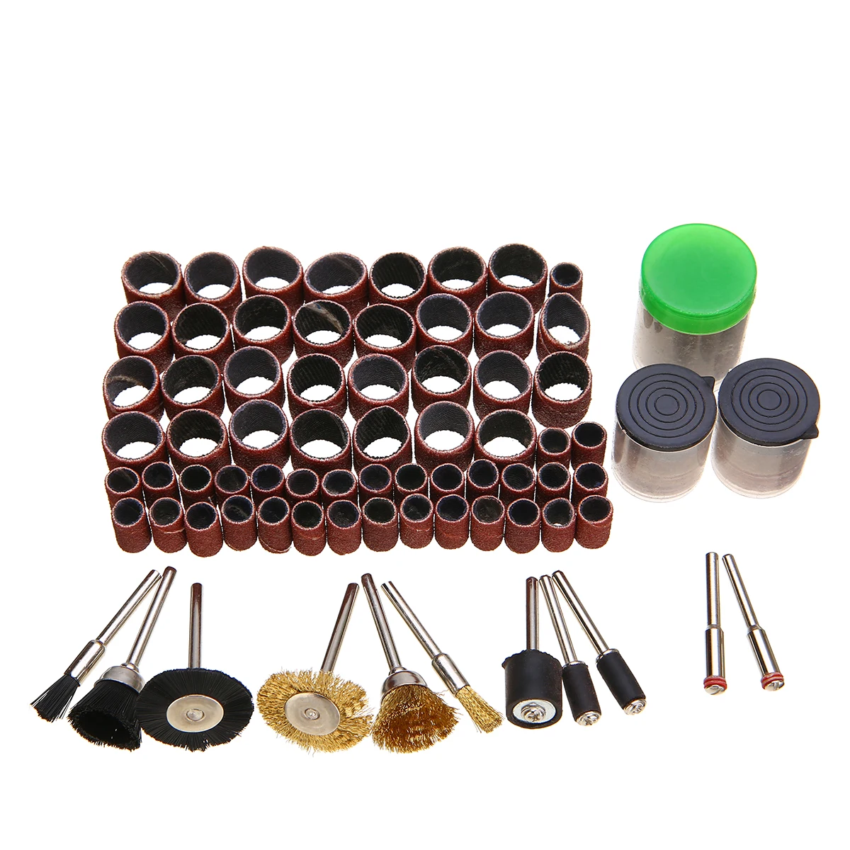 150pcs Rotary Polishing Sanding Tool Kit 1/2'' 1/4'' Sand Drum Mandrel +Cutting Wheel+ Sanding Disc+Polish Brush /Wheel
150pcs Rotary Polishing Sanding Tool Kit 1/2'' 1/4'' Sand Drum Mandrel +Cutting Wheel+ Sanding Disc+Polish Brush /Wheel