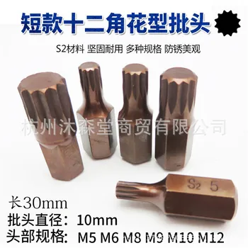 Twelve Angle of Mouths 12 Angle Bit Screw Bit Flower-shaped Star Screwdriver Spline Screwdriver Sleeves Wrench Screwdriver Screw
Twelve Angle of Mouths 12 Angle Bit Screw Bit Flower-shaped Star Screwdriver Spline Screwdriver Sleeves Wrench Screwdriver Screw