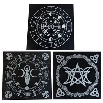 49x49cm 1PCS Tarot Tablecloth Triple Moon Pentagram Pagan Altar Tarot Cloth Flannel Divination Tablecloth Board Game
49x49cm 1PCS Tarot Tablecloth Triple Moon Pentagram Pagan Altar Tarot Cloth Flannel Divination Tablecloth Board Game