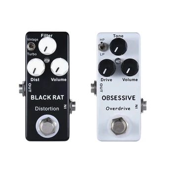 Mosky Black RAT Distortion Mini Guitar Effect Pedal & Mosky Obsessive Compulsive Drive OCD Overdrive
Mosky Black RAT Distortion Mini Guitar Effect Pedal & Mosky Obsessive Compulsive Drive OCD Overdrive