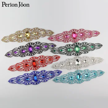 9.18*1.98 inch 8 Color long welding Crystal applique rhinestone patches sew on sleeves for Wedding dress accessories YH Z022
9.18*1.98 inch 8 Color long welding Crystal applique rhinestone patches sew on sleeves for Wedding dress accessories YH Z022