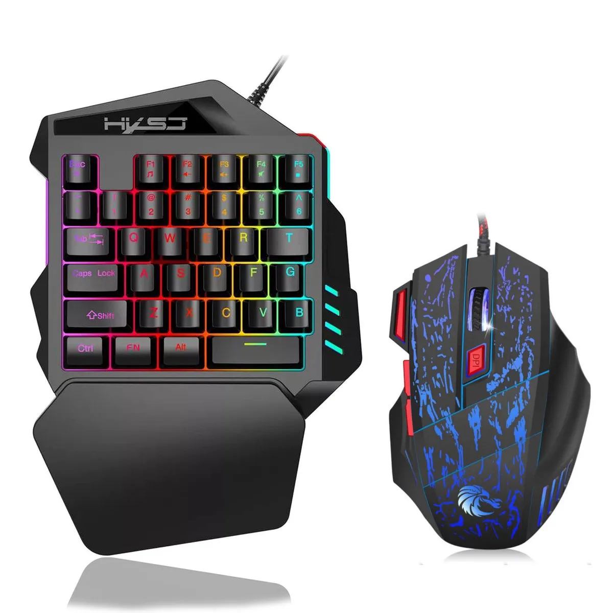 Ouhaobin Mouse Keyboard Combos Ergonomic Multicolor Backlight One-Handed Game Keyboard Mouse Set Gamer for Gaming Mouse
Ouhaobin Mouse Keyboard Combos Ergonomic Multicolor Backlight One-Handed Game Keyboard Mouse Set Gamer for Gaming Mouse