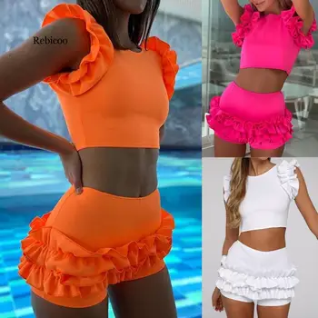 Underwear Set Lingerie Women Short Sleeve Ruched Shorts Push Up Short-sleeved Pleated Four-corner Split Lenceria 
Underwear Set Lingerie Women Short Sleeve Ruched Shorts Push Up Short-sleeved Pleated Four-corner Split Lenceria