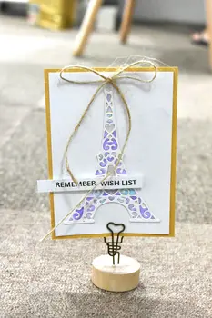 The Eiffel Tower die cut card making scrapbooking embossing paper craft on clearance under 5 
The Eiffel Tower die cut card making scrapbooking embossing paper craft on clearance under 5