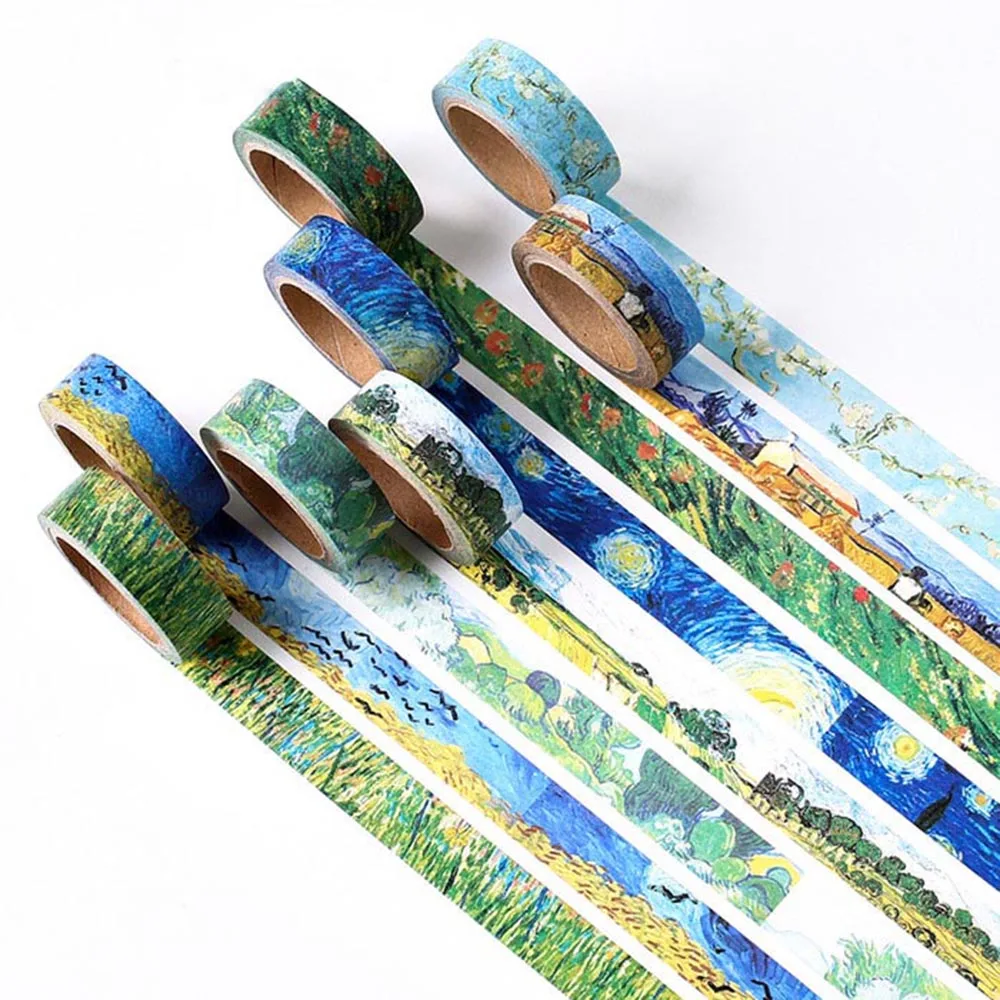 1 Pcs Van Gogh's Paintings Theme Paper Washi Tape Masking Tapes Decorative Stickers DIY Stationery School Supplies
1 Pcs Van Gogh's Paintings Theme Paper Washi Tape Masking Tapes Decorative Stickers DIY Stationery School Supplies
