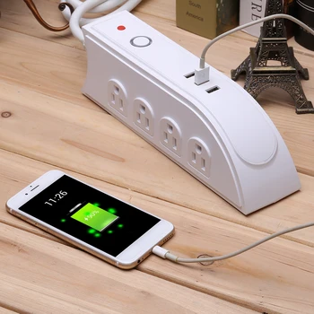 Smart Home Electronic Power Strip Socket Fast Charging 3 USB + 4 Sockets Standard Plug Interface Extension US
Smart Home Electronic Power Strip Socket Fast Charging 3 USB + 4 Sockets Standard Plug Interface Extension US