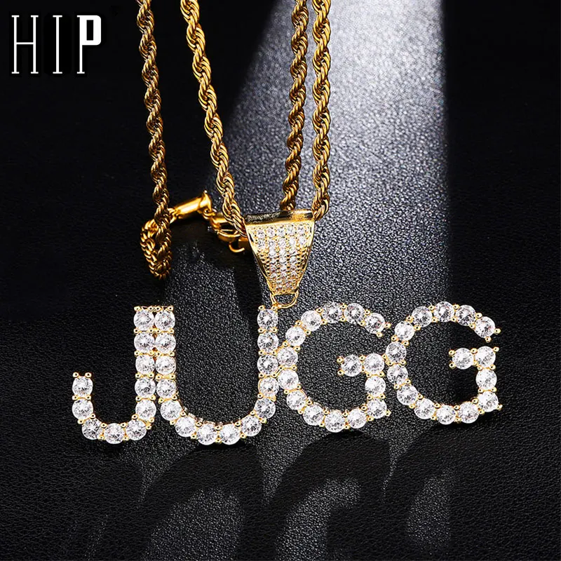 Hip Hop Custom Name Zircon Iced Out Letters Chain Pendants & Necklaces For Men Jewelry Rope Cuban Tennis Chain
Hip Hop Custom Name Zircon Iced Out Letters Chain Pendants & Necklaces For Men Jewelry Rope Cuban Tennis Chain