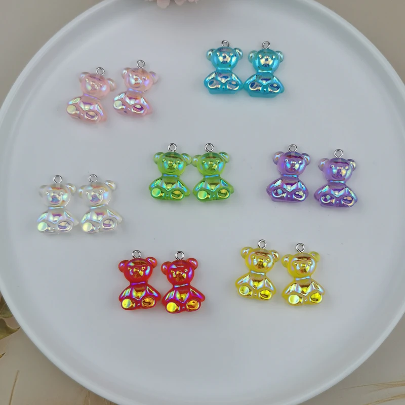 20Pcs Brightly Animal Bear Resin Charms Patch For Jewelry Findings Handmade Pendant Earrings Keychain Diy Phone Case F655
20Pcs Brightly Animal Bear Resin Charms Patch For Jewelry Findings Handmade Pendant Earrings Keychain Diy Phone Case F655