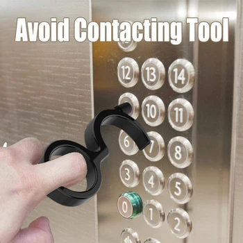 4Pcs No Press Door Opener Tool Elevator Button Contactless Safety Door Handle Safety Protection Isolation Tool Black
4Pcs No Press Door Opener Tool Elevator Button Contactless Safety Door Handle Safety Protection Isolation Tool Black