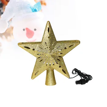 LED Christmas Tree Star Topper Treetop Snowflake Projector Lights Glitter Decor Party Supplies with US Plug (Golden)
LED Christmas Tree Star Topper Treetop Snowflake Projector Lights Glitter Decor Party Supplies with US Plug (Golden)