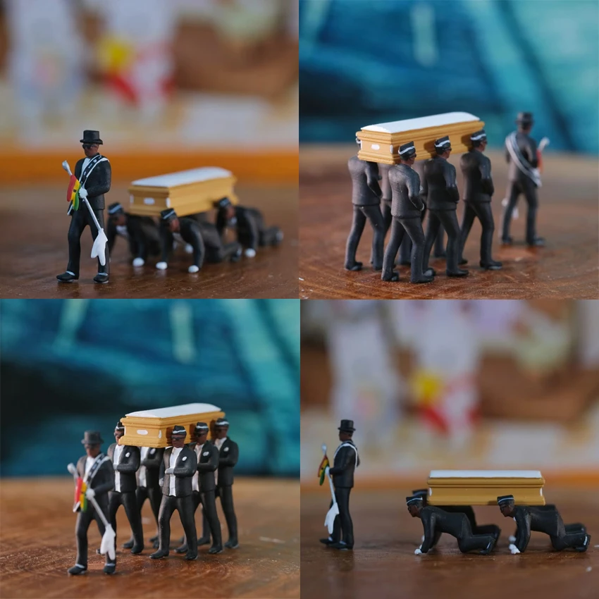 2020 Newfangled Cosplay Ghana Dancing Model Toy Funny Pallbearers Coffin Dance Funeral Dancing Model furnishing articles
2020 Newfangled Cosplay Ghana Dancing Model Toy Funny Pallbearers Coffin Dance Funeral Dancing Model furnishing articles
