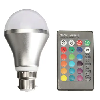 4W LED Light Bulb B22 Bayonet Adjustable RGB Color Changing Bulb With IR Remote Controller for living room, dining room, bedroom
4W LED Light Bulb B22 Bayonet Adjustable RGB Color Changing Bulb With IR Remote Controller for living room, dining room, bedroom