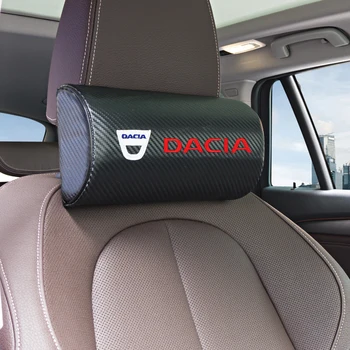 

car neck pillows both side pu leather single headrest case for Dacia Duster Logan Sandero 2 Mcv Sandero Accessories Car-styling