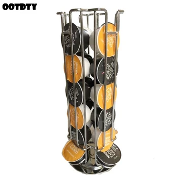 24 Cups Rotatable Coffee Pod Holder Iron Chrome Plating Display Capsule Rack Stand Storage Shelves For dolce Gusto Capsule
24 Cups Rotatable Coffee Pod Holder Iron Chrome Plating Display Capsule Rack Stand Storage Shelves For dolce Gusto Capsule