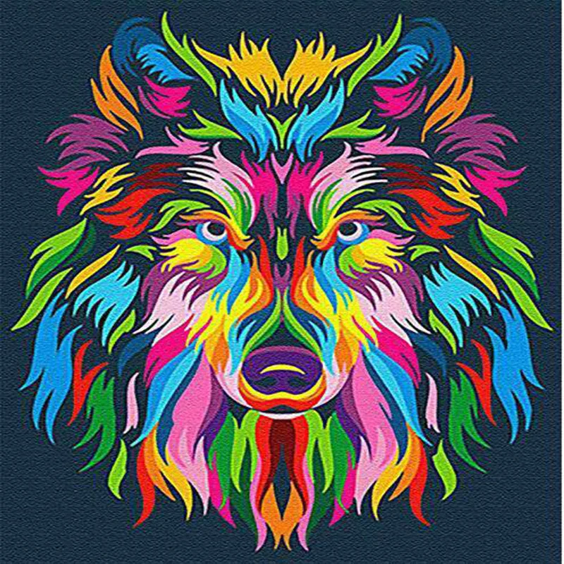 Color DIY Thick Frame Creative Hand-Painted Digital Oil Painting Animal Color Living Room Fill Abstract-with Numbers Decorated P
Color DIY Thick Frame Creative Hand-Painted Digital Oil Painting Animal Color Living Room Fill Abstract-with Numbers Decorated P