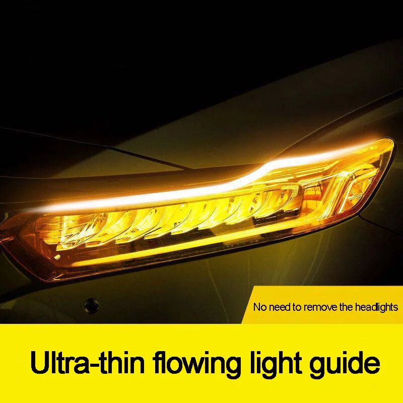 2Pcs Flowing Strip Flexible Car Lamp Strip Yellow Flowing Headlight Universal Styling Yellow Brake 12V Daytime Running Light Led
2Pcs Flowing Strip Flexible Car Lamp Strip Yellow Flowing Headlight Universal Styling Yellow Brake 12V Daytime Running Light Led