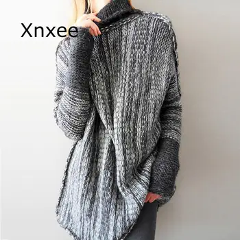 Women Oversize Basic Knitted Stretchable Elasticity Long Slim Sweater Female Solid Turtleneck Collar Warm
Women Oversize Basic Knitted Stretchable Elasticity Long Slim Sweater Female Solid Turtleneck Collar Warm