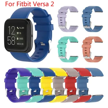 

Silicone Strap For Fitbit Versa 2 Smart Watch Replacement Waterproof Wristband Multicolor Replacement Strap Watchband TXTB1