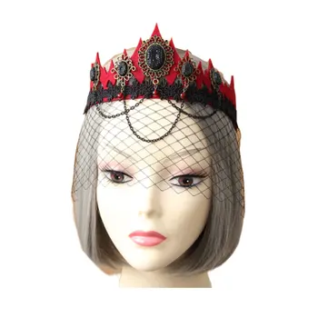 1pc Headband Decorative Mesh Net Exquisite Vampire Queen Lace Hair Ornament Headband Hair Hoop for Party Cosplay Costume Ball 
1pc Headband Decorative Mesh Net Exquisite Vampire Queen Lace Hair Ornament Headband Hair Hoop for Party Cosplay Costume Ball