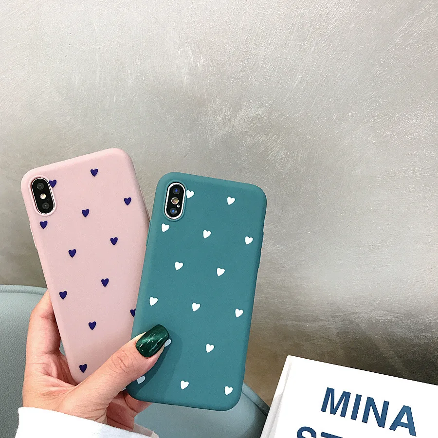 For Iphone XS Max XR X Case for Iphone 8 7 6S 6 Plus Cover Cute Soft Back Cases Couples Capa Candy Color Love Heart Phone Case
For Iphone XS Max XR X Case for Iphone 8 7 6S 6 Plus Cover Cute Soft Back Cases Couples Capa Candy Color Love Heart Phone Case