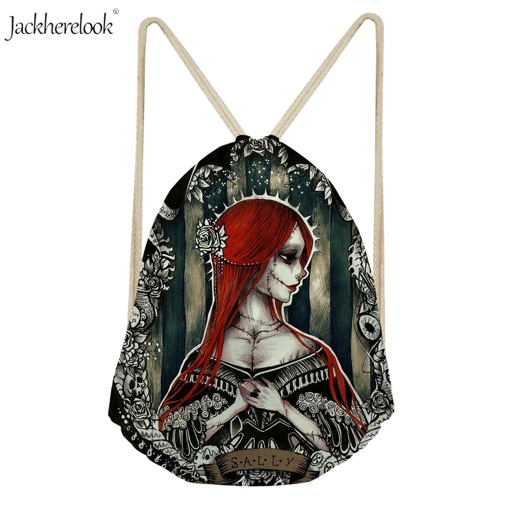 Jackherelook Nightmare Before Christmas Drawstring Bag for Lady Teenager Girls Cool Sally Print Backpack Large Capacity Package
Jackherelook Nightmare Before Christmas Drawstring Bag for Lady Teenager Girls Cool Sally Print Backpack Large Capacity Package