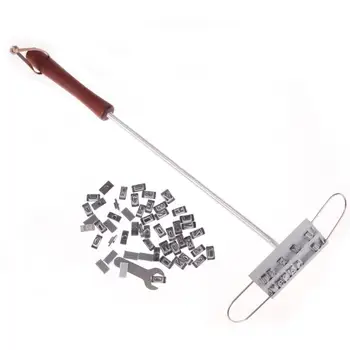 BBQ Barbecue Branding Iron Signature Name Marking Stamp Tool Meat Steak Burger Letters Alphabet Arbitrarily Arranged BBQ Tool
BBQ Barbecue Branding Iron Signature Name Marking Stamp Tool Meat Steak Burger Letters Alphabet Arbitrarily Arranged BBQ Tool