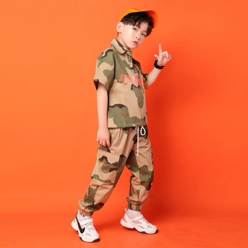 New Children's Day Camouflage Street Dance Performance Set Men And Women Loose Hiphop Short-sleeved Summer Performance Clothing
New Children's Day Camouflage Street Dance Performance Set Men And Women Loose Hiphop Short-sleeved Summer Performance Clothing