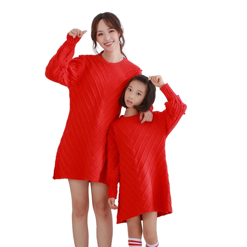 Mommy and Me Knit Sweater Rainbow Family Winter Matching Clothes Outfits Christmas Gift Solid Mother Daughter Son Wool Sweaters
Mommy and Me Knit Sweater Rainbow Family Winter Matching Clothes Outfits Christmas Gift Solid Mother Daughter Son Wool Sweaters
