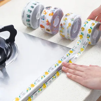 Waterproof Stickers Kitchen Wall Corner Gap Tape Pool Sink Bathroom Water Retaining Strip Anti-Mildew Beautiful Seam Stickers 
Waterproof Stickers Kitchen Wall Corner Gap Tape Pool Sink Bathroom Water Retaining Strip Anti-Mildew Beautiful Seam Stickers