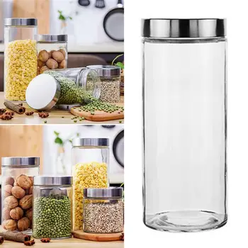 1pc Grain Container Transparent Glass Lightweight Premium Durable Sealing Grain Container Storage for Dry Food Nuts Grain
1pc Grain Container Transparent Glass Lightweight Premium Durable Sealing Grain Container Storage for Dry Food Nuts Grain
