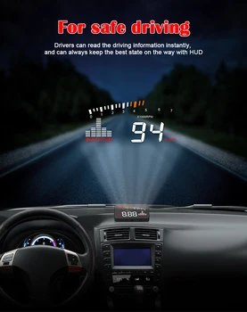 Car Head-Up Display Hud X5 OBD OBD2 Overspeed Warning System Projector Windshield Auto Electronic Voltage Alarm
Car Head-Up Display Hud X5 OBD OBD2 Overspeed Warning System Projector Windshield Auto Electronic Voltage Alarm