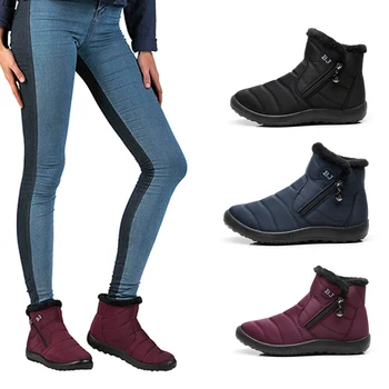 Women Winter Snow Boots Warm Shoes Comfortable Warm Thick Plus Outdoor Waterproof Ankle Boots Mujer D30
Women Winter Snow Boots Warm Shoes Comfortable Warm Thick Plus Outdoor Waterproof Ankle Boots Mujer D30