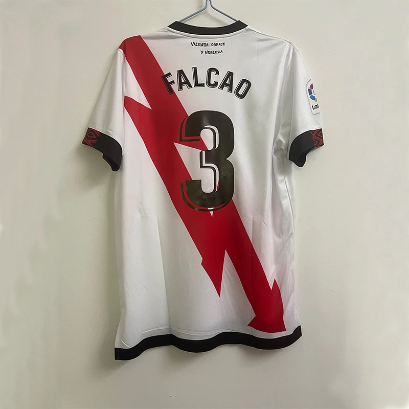 Новинка 2021-22 Мужская футболка Rayo Vallecano высота индивидуальный дизайн Falcao Unai Lopez