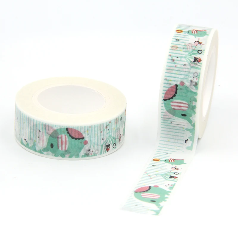 New Arrival 1PC 15MM*10M Cute Green Elephant Washi Tape Wide Sticky Adhesive Tape Scrapbooking Album DIY Decorative Paper Tape
New Arrival 1PC 15MM*10M Cute Green Elephant Washi Tape Wide Sticky Adhesive Tape Scrapbooking Album DIY Decorative Paper Tape