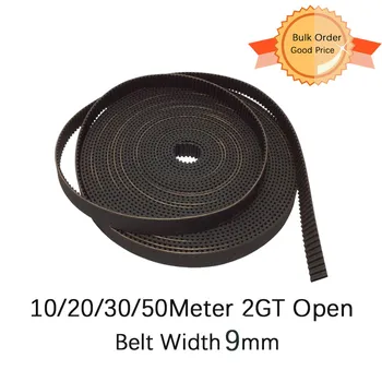 GT2 Open Synchronous Timing Belt 2GT-9 Width 9mm Rubber Small Backlash Linear Motion 3D Printer 10/20/30/50Meters Choose
GT2 Open Synchronous Timing Belt 2GT-9 Width 9mm Rubber Small Backlash Linear Motion 3D Printer 10/20/30/50Meters Choose