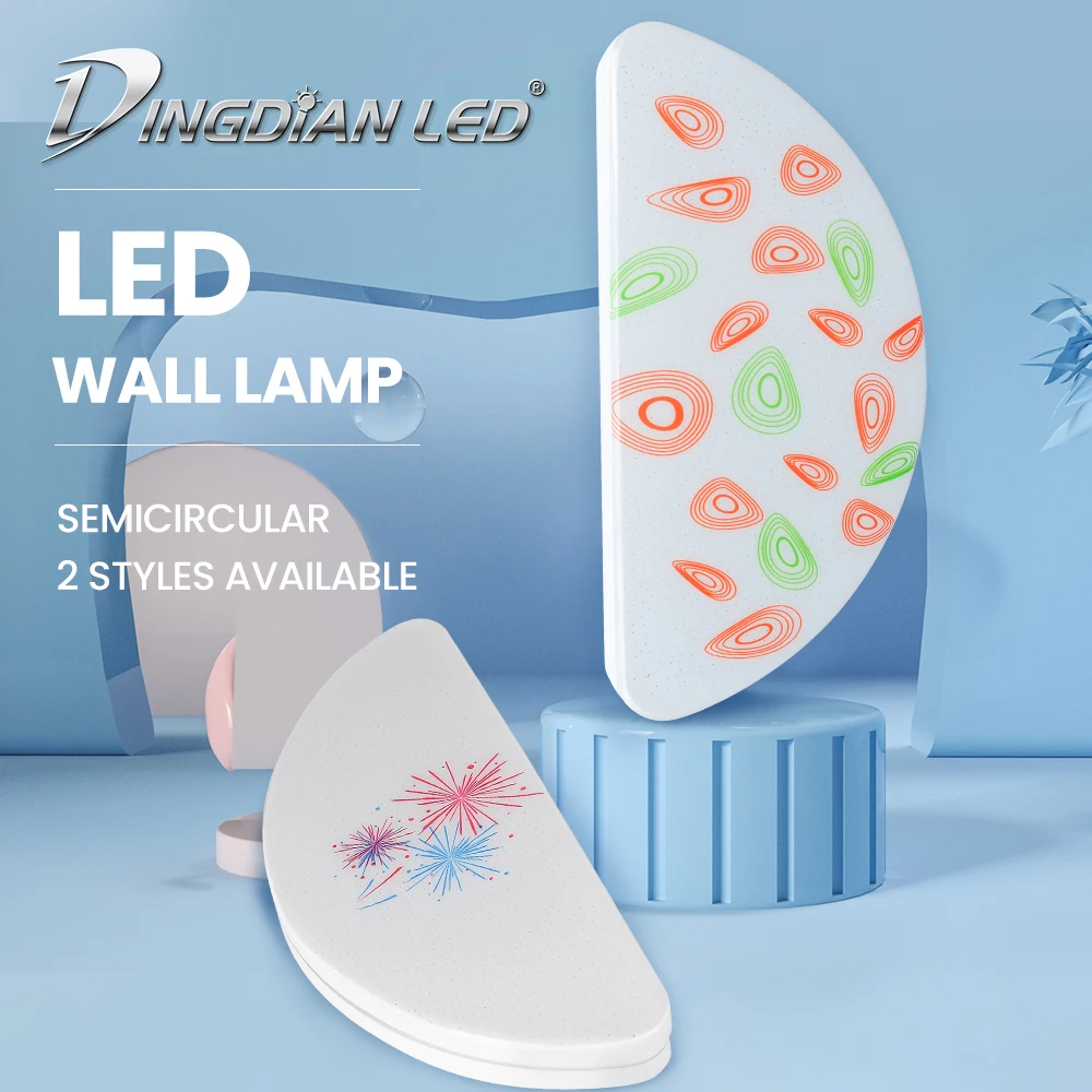 

Semicircular LED Wall Lamp Indoor LED Wall Light AC110-265V 8W+7W Modern Night Lightings Bedside Lamp for Stair Decoration