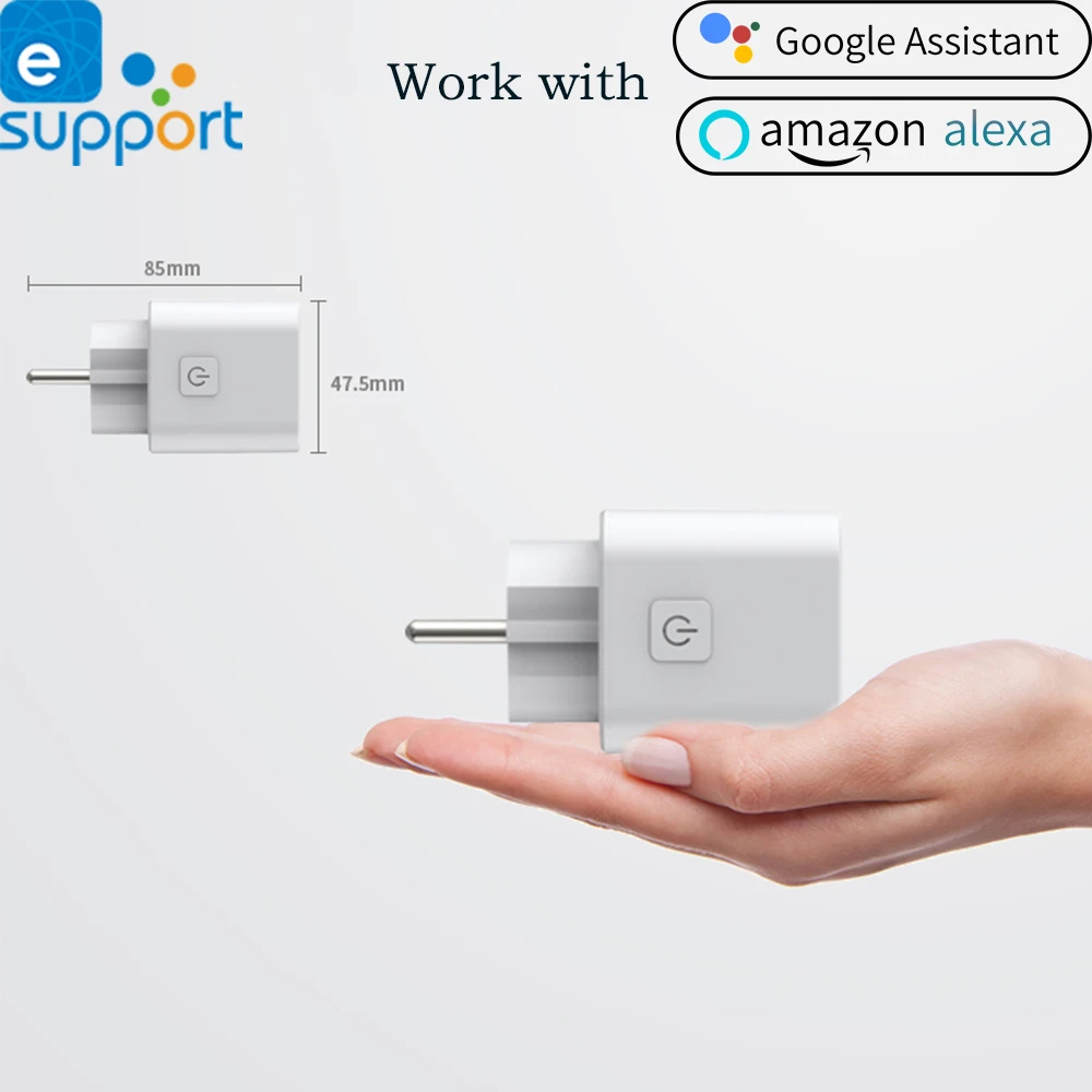 Timethinker Smart-Plug Ewelink EU Power-Socket WiFi Switch APP Voice Wireless Remote Control Work with IFTTT /Alexa /Google Home
Timethinker Smart-Plug Ewelink EU Power-Socket WiFi Switch APP Voice Wireless Remote Control Work with IFTTT /Alexa /Google Home
