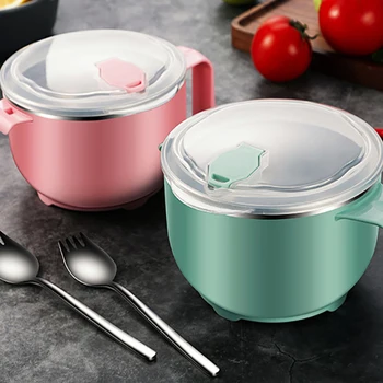 Double Stainless Steel Chinese Instant Noodle Bowl With Lid Handle Induction Cooker Heating Food Box Kitchen Lunch Box
Double Stainless Steel Chinese Instant Noodle Bowl With Lid Handle Induction Cooker Heating Food Box Kitchen Lunch Box